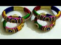 Creative Silk Thread Bangles Made By Shilpa Chandrashekhar