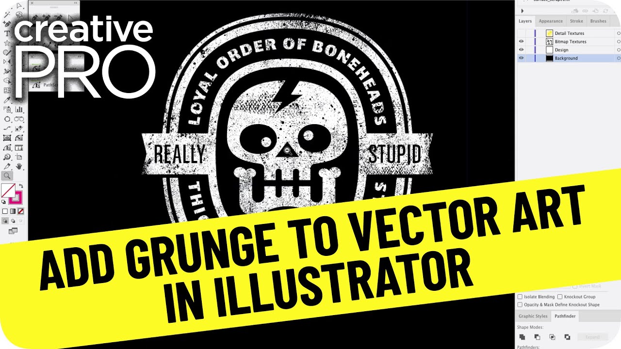 Illustrator How-To: Add Grunge to Vector Artwork // Three Minutes Max