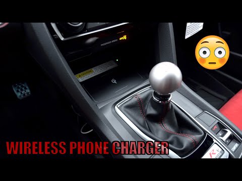 2019 HONDA CIVIC TYPE R FK8 WIRELESS PHONE CHARGER INSTALL!