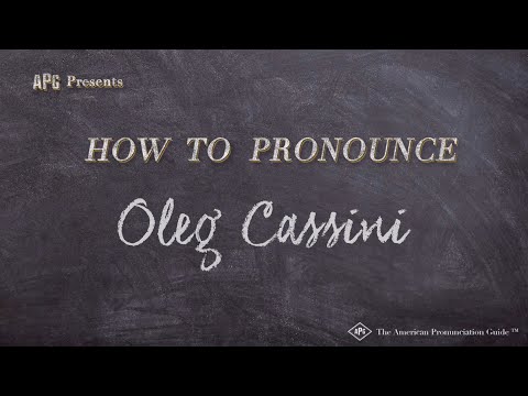 How to Pronounce Oleg Cassini (Real Life Examples!)