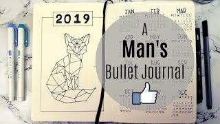 Setting up My Fiancé's First Bullet Journal - April 2019