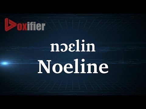 How to Pronunce Noeline in French - Voxifier.com