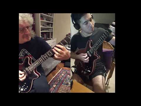 Playing along with Brian May! #challenge (Hammer To Fall)
