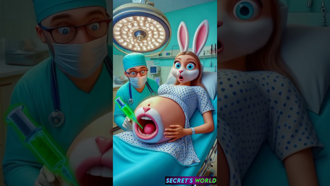 ❤️Evolution of Baby: Pregnant Rabbit on hospital with Doctor🥰 SECRETSWORLD ✅ #cat#cute #love #shorts