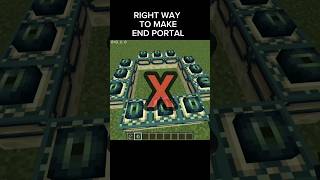 Download lagu Right Way To Make End Portal In Minecraft #shorts #minecraft mp3