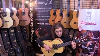 Video thumbnail for Alhambra Flamenco Guitar 7Fc   Rumba   Alejandro Florez by Guitars Online
