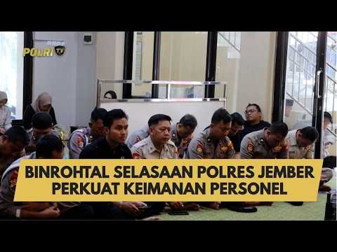 BINROHTAL SELASAAN POLRES JEMBER PERKUAT KEIMANAN PERSONEL