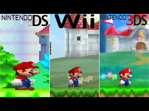 New Super Mario Bros - First Level DS vs Wii vs 3DS