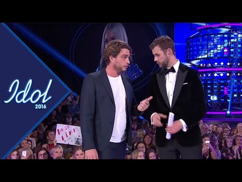 Arga snickaren rycker in under Idolfinalen 2016 - Idol Sverige (TV4)
