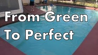 How To Clear Up Green Swimming Pool Water (End)-Video