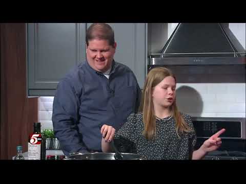 Kids in the Kitchen: Shrimp Scampi Flatbread Pizza - Sponsored by Coborn's