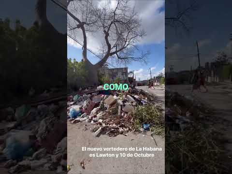 ¡Basura sin fin en La Habana! Calles ahogadas, una locura total. #shorts