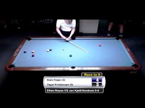 Bergen Open 9-Ball 2013 - Niels Feijen VS Vegar Kristiansen SF