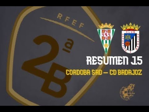 RESUMEN CORDOBA SAD 1 - 1 CD BADAJOZ J.5 SEGUNDA B