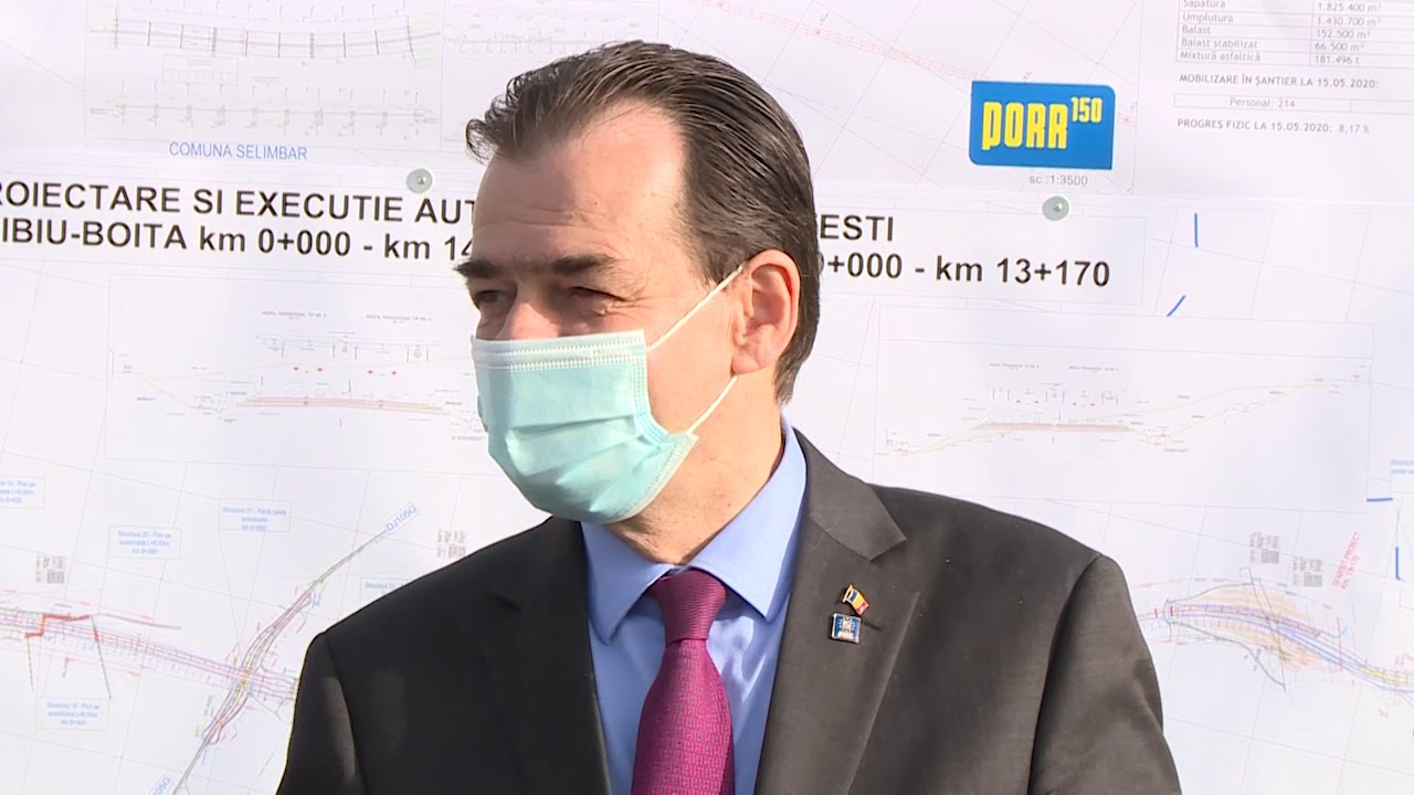 Orban viziteaza santierul Autostrazii Sibiu Pitesti