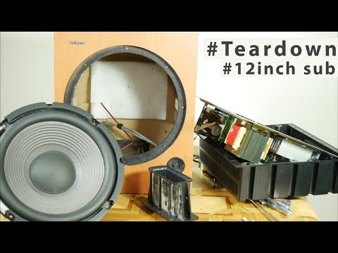 Look inside Sony WM500 12 inch subwoofer - What's Inside?