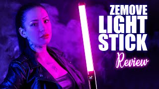 ZeMove Lightstick Review - RGB LED Leuchtstab für Fotografie und Video im Test