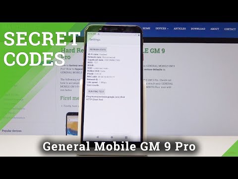 Secret Codes GENERAL MOBILE GM 9 Pro - Hidden Modes in Android