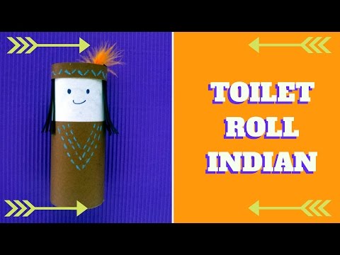 Thanksgiving Craft - Toilet Paper Roll Indian - Toilet Paper Roll Craft