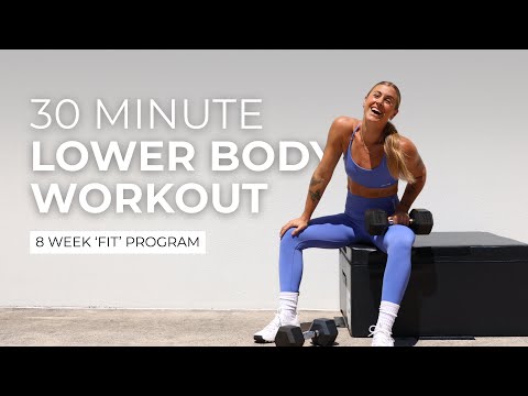 30-MIN LEGS & GLUTES WORKOUT | Week 5-8 'FIT' Program.. Ashley Freeman