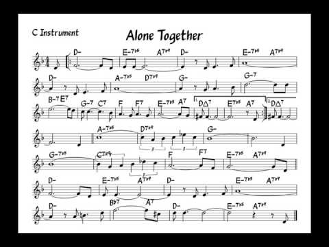 Alone together - Play along - C version