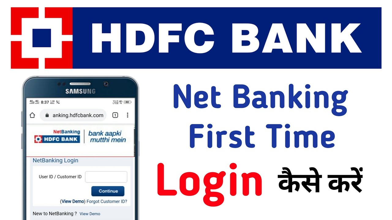 How to Activate HDFC Net Banking for First Time via Welcome Kit.