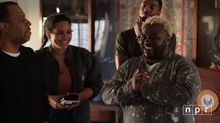 LIVING ROOM WITH FRIENDS: JAMES FAUNTLEROY