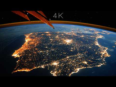 EUROPE AT NIGHT FROM SPACE