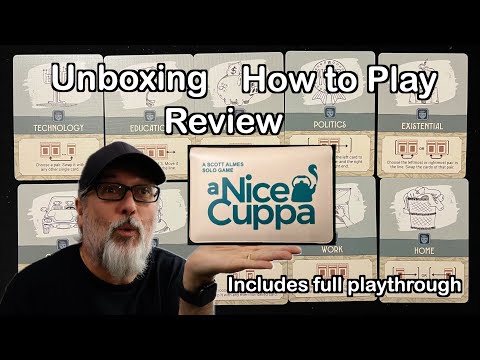 A Nice Cuppa | Button Shy Games | Unboxing, How to Play, Review and full playthrough | Board Game