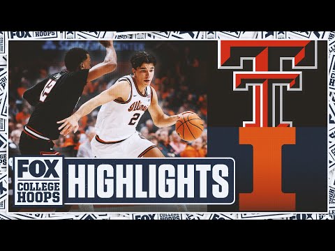No. 11 Texas Tech Red Raiders vs. No. 14 Illinois Fighting Illini Highlights | FOX College Hoops