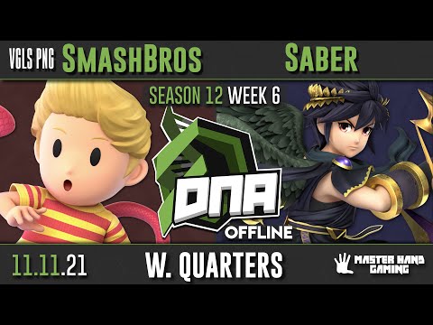 DNA S12:W6 - VGLS PNG | SmashBros (Lucas) Vs. Saber (Dark Pit) - W Quarterfinals