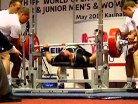Denis Kozlov (KAZ) 3.attempt 237,5 kg World Benchpress Championships 2013 juniors m -83 kg
