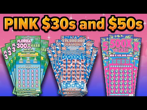 $510 Pink $30 & $50 Scratch Offs! Does Pink Mean Profit?