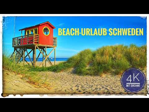 Vacation in southern Sweden. Arguably the most beautiful beach in Sweden!? By drone