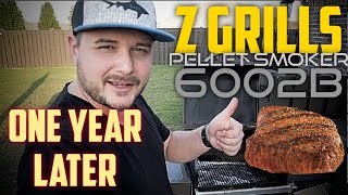 Z Grills 6002B Pellet Smoker One Year Later - Cooking Steaks