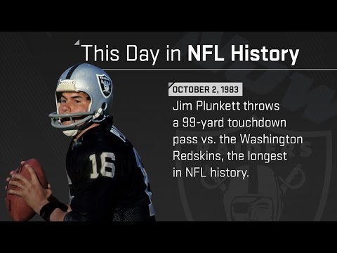 Jim Plunkett's 99-yard TD pass | This Day in NFL History (October 2, 1983)
