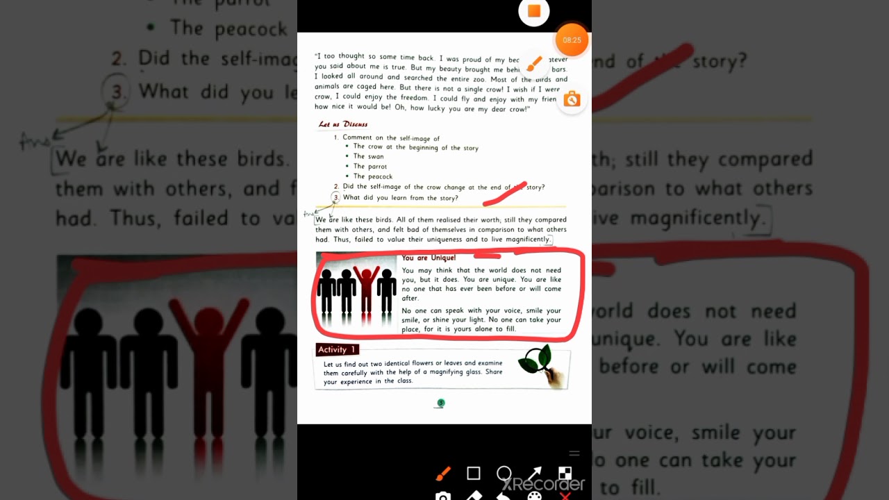 I am Unique class 9 icse moral science (Gems of life) Chapter-1