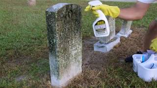 How to Clean Veteran Headstones Using D/2 Biological Solution