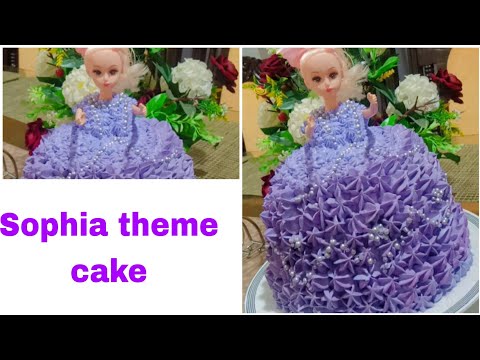 Sophia Theme Cake || Decoration idea by shameem's kitchen in urdu hindi