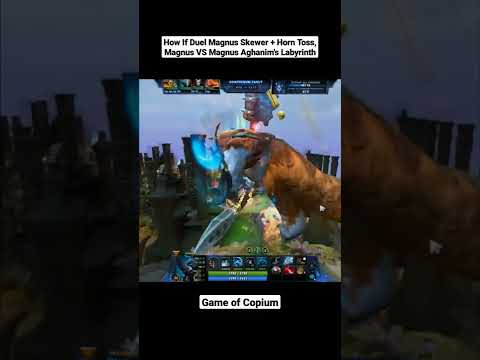 How If Duel Magnus Skewer + Horn Toss | Magnus VS Magnus Aghanim's Labyrinth | Dota 2