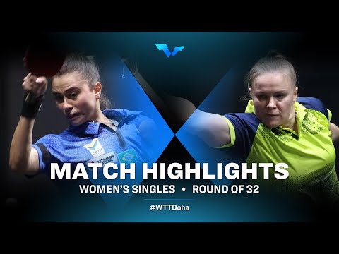 Bruna Takahashi vs Ganna Gaponova | WTT Contender Doha 2021 | Women's Singles | R32 Highlights