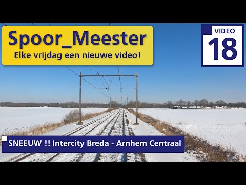 (4K) SNEEUW Cabinerit Trein | Cabride intercity van Breda naar Arnhem Centraal door de sneeuw ! (18)