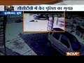CCTV: Police jeep hits biker in UP's Kushinagar