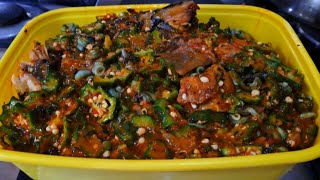 How I've consistently made a delicious okra soup #okra #okrasoup