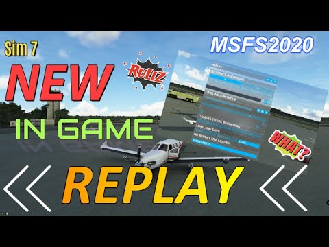 Msfs2020 ** REplay Tool** How to enable it! Sim update 7 new replay tool get it NOW! Cinematic Shots