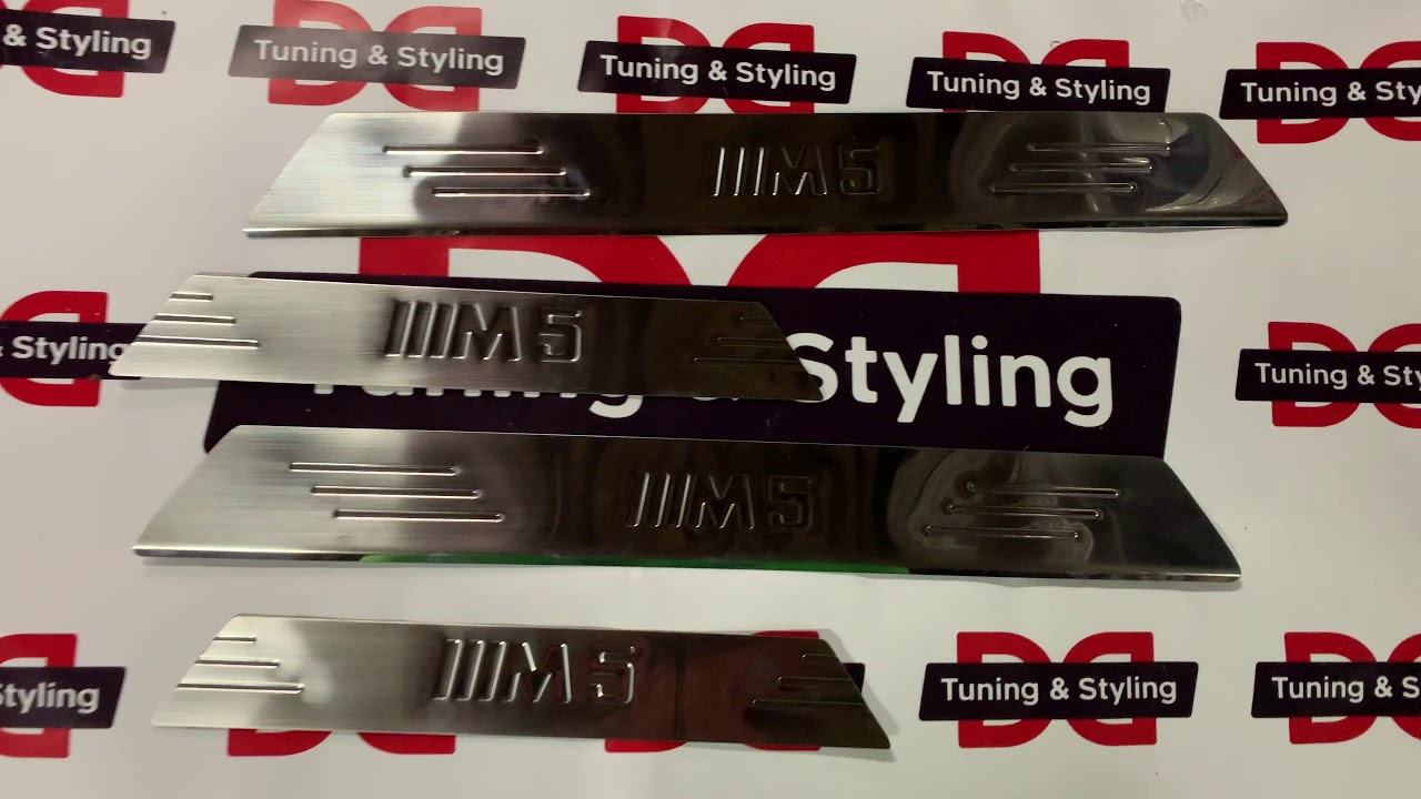 Накладка на пороги V-2 (4 шт, Carmos) Video 1