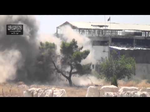 استهداف حاجز الدحروج التابع لتجمع الحامدية في ريف إدلب بقذائف الهاون من قبل لواء الأمة