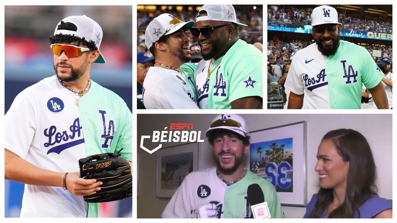 Bad Bunny enloqueció Dodger Stadium, encendió el All-Star Game y retó a Mónica Puig | ESPN Beisbol