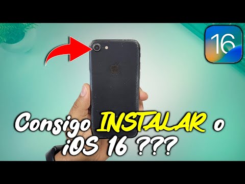 É possível INSTALAR o iOS 16 em modelos como o iPhone 7 / 7 Plus? Olha só isso!