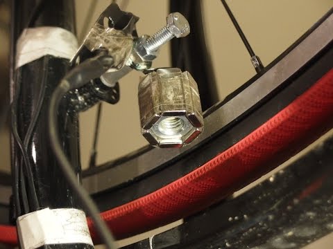 DIY Magnetic contactless bike dynamo TEST #1